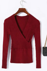 The Celina – Deep V Wrap Longsleeve