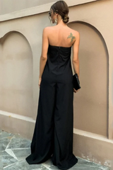 The Sunset Soirée – Strapless Flow Jumpsuit