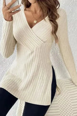 The Maren - Wrap Knit Longsleeve
