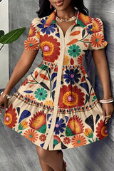 Marigolda – Boho Bloom Shirt Dress