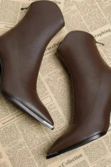 Classy Heel - Leather Boots