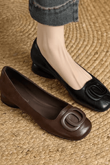Noiréa - Luxe Leather Pumps