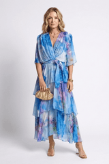 Aquarelle - Watercolour Layered Maxi Dress