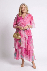 Aquarelle - Watercolour Layered Maxi Dress