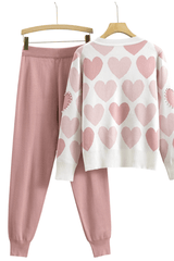 Rosalie – Heart Knit Lounge Set