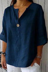 Zamma - Relaxed V-Neck Top