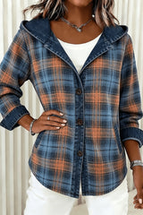 Selora – Hooded Check Overshirt