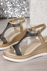 Sienna – Sparkle Wedge Sandal