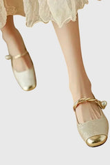 Olivette - Vintage Charm Leather Pumps