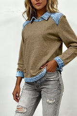 Amelie – Layered Collar Knit Sweater