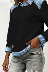 Amelie – Layered Collar Knit Sweater