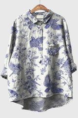 Elly - Vintage Floral Blouse