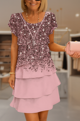 Camille – Floral Chiffon Midi Dress