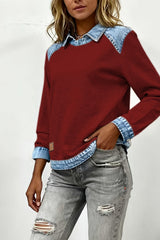 Amelie – Layered Collar Knit Sweater