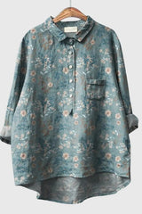 Elly - Vintage Floral Blouse