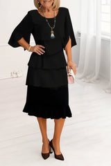 Ebonelle - Elegant Tiered Evening Dress