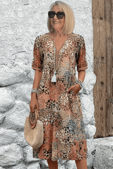 Elira – Vibrant Printed Midi Dress