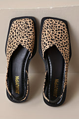 Aurelia – Leopard Print Square-Toe Flats