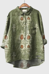 Elly - Vintage Floral Blouse