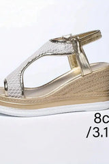 Sienna – Sparkle Wedge Sandal