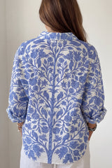 Isabella - Blue Garden Blouse