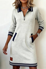 Marvella – Sporty Chic Zip Dress