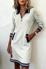 Marvella – Sporty Chic Zip Dress
