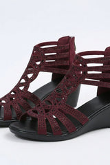 Elowira – Elegant Crystal Wedge Sandals