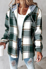 Lorenza - Checkered Hooded Jacket