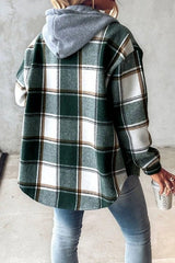 Lorenza - Checkered Hooded Jacket