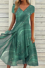 Sophie - Flounced A-Line Dress