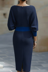 Seren – Elegant Draped Midi Dress
