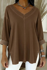 Jessica - Relaxed V-Neck Top