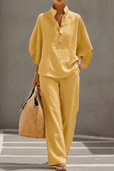 Liora – Relaxed Cotton Linen Two-Piece Set