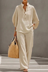 Liora – Relaxed Cotton Linen Two-Piece Set