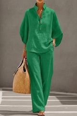 Liora – Relaxed Cotton Linen Two-Piece Set