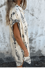 Norella - Bohemian Printed Shirt Dress