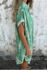 Norella - Bohemian Printed Shirt Dress