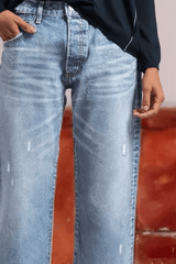 Harper - Vintage Wash Wide-Leg Jeans