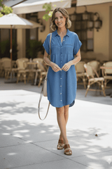 Holly - Lightweight Denim Style Dress