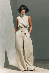 Aria - High-Neck Wide-Leg Set