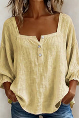 Liora – Effortless Linen Button Blouse