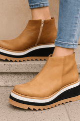 Aurevita - Elevated Platform Ankle Boots