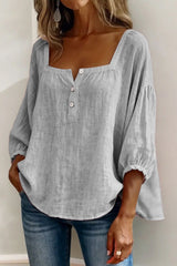Liora – Effortless Linen Button Blouse