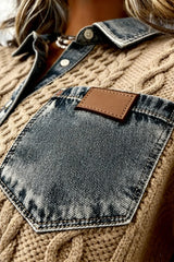 Darian – Knit Denim Fusion Shirt