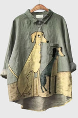 Asta - Vintage Dog Blouse