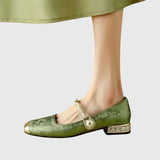 Marcella-Embellished Mary Jane Heels