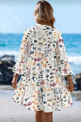 Amelie – Bohemian Floral Smock Dress