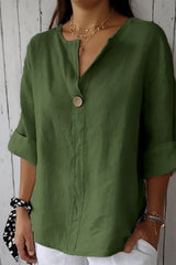 Zamma - Relaxed V-Neck Top