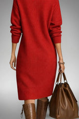 Soraya – Wool Knit Sweater Dress